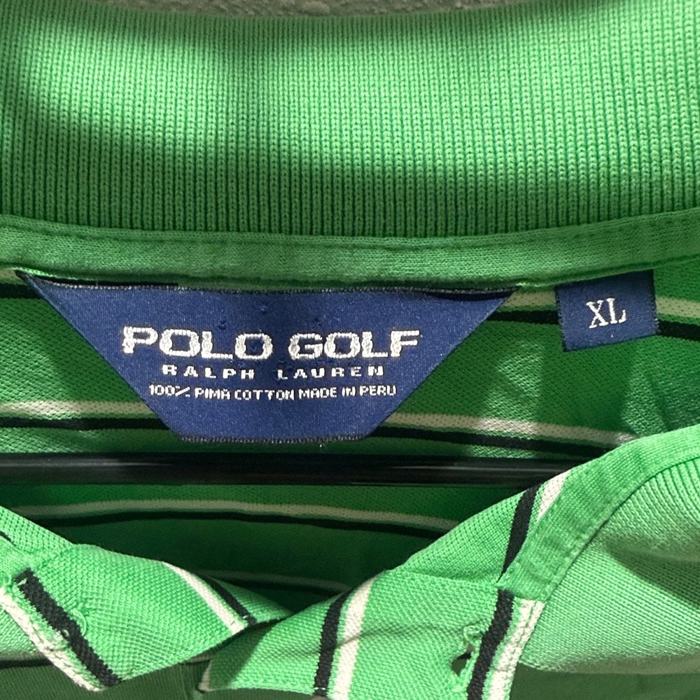 Polo by Ralph Lauren Green Striped Shirt